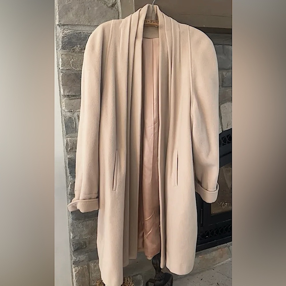 HANNAH Vintage Australian Lambswool Longline Dress Coat